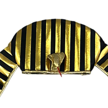Noul Faraon Egiptean Costum Faraon Pălărie Regele Caciulita Placat Cu Aur Cobra King Pentru Halloween Dress Up Tematice Consumabile Partid