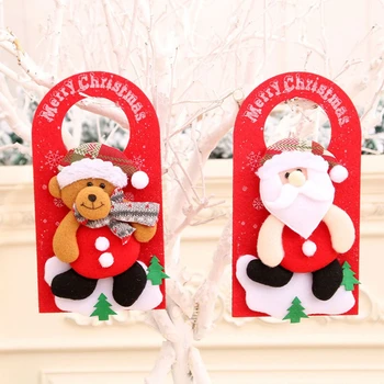 Decoratiuni De Craciun Pentru Casa De Crăciun Agățat Ușă Pandantive Santa Cuier Ușă De Crăciun Acasă Decor De Anul Nou