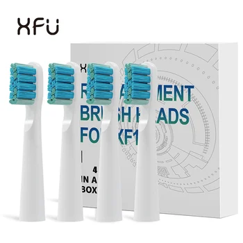 Rezistenta schimbabila*4 pentru XFU-2011 Sonic Baterie Electrică Periuta de dinti, Compatibil cu Mânere（Alb）