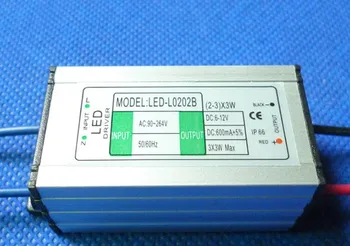 Fedex de Înaltă calitate led driver 2-3*3 w DC 6-12 V 600mA led de alimentare reflector driver (3 seria 3 paralele) rezistent la apa IP66