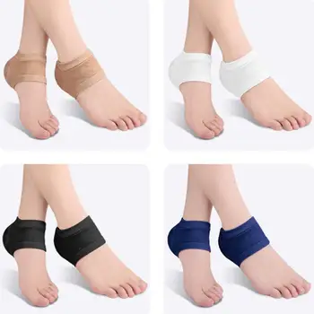 1 Pereche Utile Toc Protector Super Moale Îngrijire Picioare Șosete Rezistență la Șoc Femei Bărbați Picior Toc Protector de Frecare-reducerea