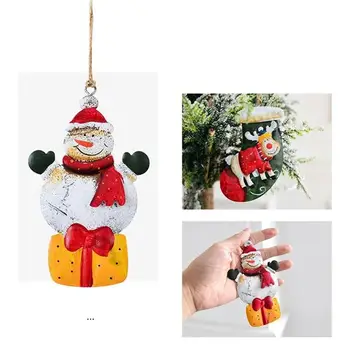 Pomul De Crăciun Agățat Ornamente De Iarnă Crăciun Agățat Ornamente Drăguț Pom De Crăciun Moș Crăciun, Reni, Om De Zăpadă Agățat