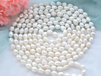 80-200cm 30-80inch alb strălucitor 11mm baroc de apă dulce pearl Colier handmade Femeie Bijuterii AAA perle Naturale