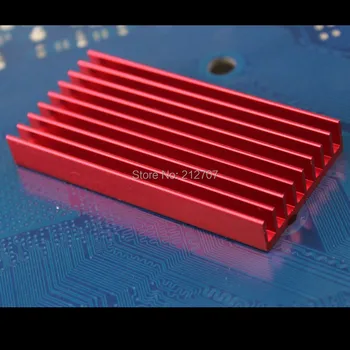 5 Piese/lot Gdstime 60x30x8mm Rosu Anodizat Radiator Pentru BTC USB ASIC Bitfury Radiator