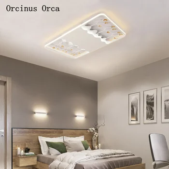 Modern, compact piața LED lampă de plafon camera de zi dormitor Nordic LED-uri ultra-subțiri de cristal lampă de tavan transport gratuit