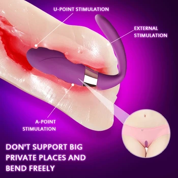 Wireless Vibratoare de Tip U Jucarii Sexuale vaginale vibrator de Control de la Distanță Clitoridian Vaginale G Spot Anal Stimulator Pentru Femei sau Cupluri