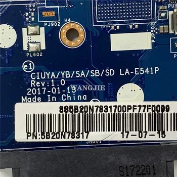 Folosit LA E541P Pentru Lenovo Ideapad 320S-14iKB Laptop Placa de baza Cu CPU i5-7200U 5B20N78317 Testat pe Deplin