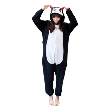 Adult Demon Kigurumi Onesie Femei Costum De Animal De Lux Moale Anime Cosplay Sleepwear Unisex Salopeta De Iarna
