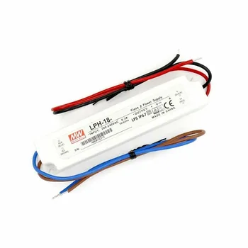 MW MeanWell LPH-18-24 LED Driver 18W 24V CE Listate IP67 -NOI