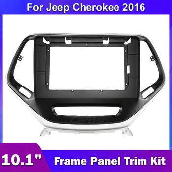 10.1 Inch Auto 2Din Radio Cadru pentru Jeep Cherokee 2016 Auto Fascia tabloul de Bord Instalare Trim Kit Audio Stereo Panou de Acoperire
