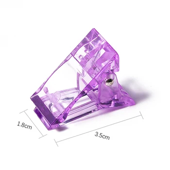 10buc Violet Unghii Clip Degetul Clădire Extensia Rapidă Clădire Mucegai 100buc Forma Unghiilor Acrilice UV Gel Unghii Sfaturi Instrumente de Prelungire