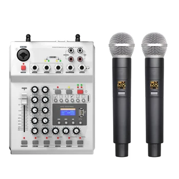 Mici Zsound Mixer Amplificator 2 Canale cu microfon fără fir