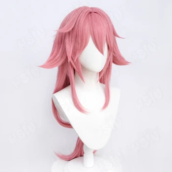 Genshin Impact peruca Cosplay Yae Miko peruca cosplay Pomelo roz parul lung Par Sintetic Gratuit peruca Capac Yae Cosplay