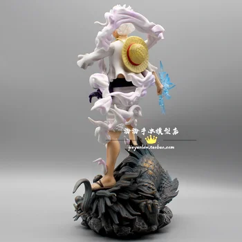 34cm-O singură Bucată Cifrele de Acțiune de Viteze 5 Nika Luffy Soarele lui Dumnezeu Nika Figurine Model de Mari Dimensiuni Anime de Colectie Model de Păpuși Statuie Jucărie