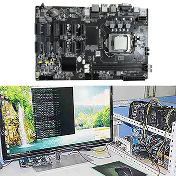 12 PCIE B75 BTC Mining Placa de baza+PROCESOR+Ventilator+Thermal Grease+Cablu de Switch 12 PCI-E(Să USB3.0) LGA1155 DDR3 MSATA ETH Miner