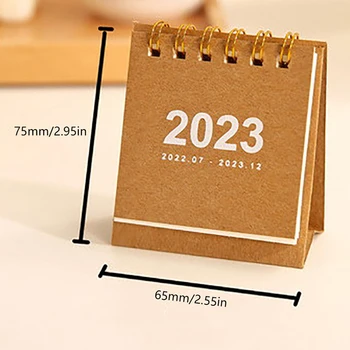 2023 Mini Calendar Simpla Creative Planner Decor De Birou Calendar De Birou Simplu Jurnal De Școală, Rechizite De Birou