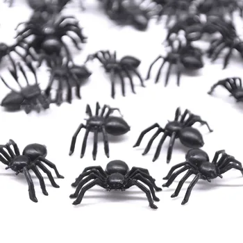 50pcs Horror Black Spider Casa Bantuita Web Bar de Halloween Decor Consumabile Simulare Dificil de Jucărie pentru Copii