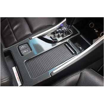 Masina de Carbon Stil Cutie de Viteze Panoul de Cana de Apa Titularul Acoperi Tapiterie Auto-Styling pentru Hyundai Sonata YF 2010-