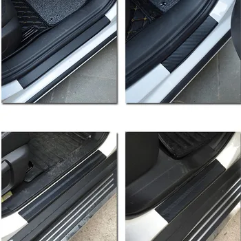 4 bucati de masina pragului de ușă de protecție praguri uși rezistente la uzură placa de autocolante pentru Acura MDX RDX TSX Seat Leon Ibiza Toledo