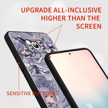 Genshin Impact Pentru Xiaomi Civi Km A2 A1 6X 5X Juca Mix 3 Poco M4 X3 NFC F3 GT M3 M2 X2 F2 Pro C3 F1 Black Caz de Telefon