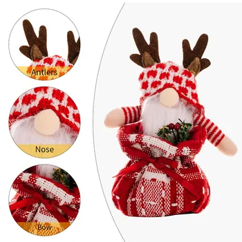 Noi Caldă de Crăciun Gnome Pânză groasă de sac Pungi de Cadouri Ornament Fin Adăugat Recurs Semn pentru Activitățile de Clasă Parade Festival