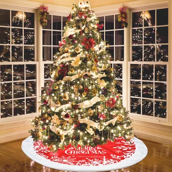 Noul Pom de Crăciun Fusta Covor Non-Țesături XMAS Copac Jos Capacul Mat Acasă 2023 Anul Nou Navidad Petrecere Ornamente en-Gros