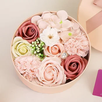 Sapun Flori de Trandafir Cutie de Cadou Buchet Sapun Flori de Simulare a Crescut Decor Nunta Ziua Îndrăgostiților Cadou pentru Prietena