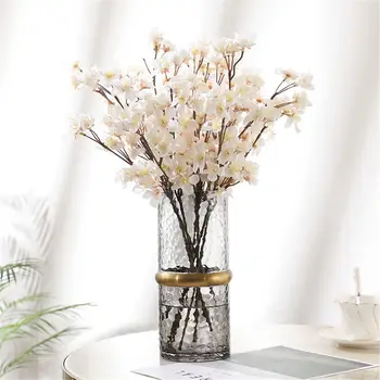 Nunta DIY elemente de Recuzită de Crăciun Ornamente de Simulare Sucursala Sucursala Sakura Flori Artificiale flori de Cires Flori False