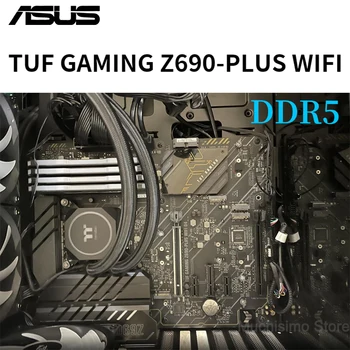 ASUS TUF JOCURI Z690-PLUS WIFI 6E Placa de baza NOUA LGA 1700 PCIe® 5.0 DDR5 M. 2 suportă Intel 12 Gen 12400 CUPA RGB ATX Placa de baza