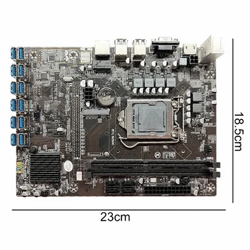 B250C 12USB3.0 (PCIE 1X)BTC Mining Placa de baza+G3900 CPU+4G RAM DDR4+Cablu SATA+Cablu de Alimentare LGA1151 DDR4 Slot MSATA+VGA