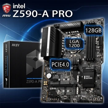 LGA 1200 MSI Z590-O PRO Placa de baza 128GB DDR4 PCI-E 4.0 M. 2 SSD 10/11-a generație de procesoare Intel CPU un overclocking Intel Z590 Placa-mama 1200