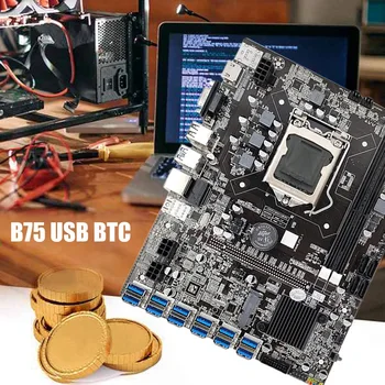 B75 ETH Miniere Placa de baza 12 PCIE USB+G630 CPU+Set Surubelnita+Comutator Cablu+Cablu SATA DDR3 Placa de baza LGA1155