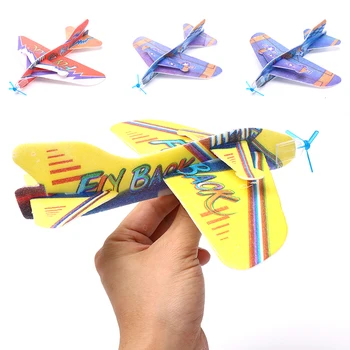 Mâna Arunca Avion care Zboară Spuma Planor Planul de Inerție Aeronave în aer liber, Jucării Copil Mini Avion în aer liber Jucarii Cadou pentru Copii