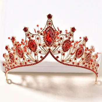 Mireasa Coroane de Cristal Stras Incrustate Luxoase și Elegante Accesorii de Par pentru Femei Fete de Mireasa Nunta Bal Petrecere de Ziua