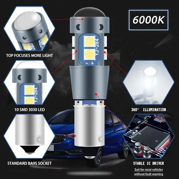 1buc BA9S Led T4W Bec LED-uri Super-luminoase Pentru Masina de Ceață Spate lumina de Parcare Inversă Interior Lampă de Parcare cu Lumină de inmatriculare