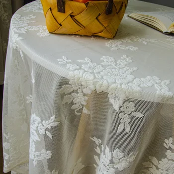 Nouă frumusețe Gol broderie fețe de masă de pânză mat acoperi Europa alb masa mat nunta romantic Dec MF171