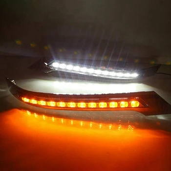 1 Pereche Auto LED DRL Lumini de Zi Lumina Lămpii de Semnalizare Pentru Toyota Vellfire 2008-2011 Bara Fata Lumina de Ceață