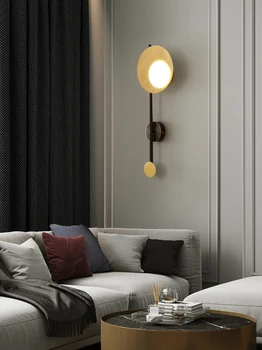 Tot de cupru minimalist fundal lumina de perete culoar dormitor lampă de noptieră designer lampă de perete