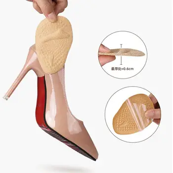 2 buc Femeile Antepiciorului Introduce Ameliorarea Durerii Jumătate Dimensiunea Pantof Pad Tocuri inalte/Papuci /Sandale Anti-Alunecare din Silicon Gel Branțuri pentru Pantofi