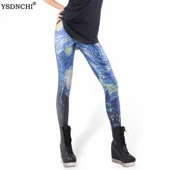 YSDNCHI de Imprimare 3D Push-Up Pantaloni Femei Pantaloni Talie Mare Univers de Fitness Leggins Sport Gym Top de Vânzare