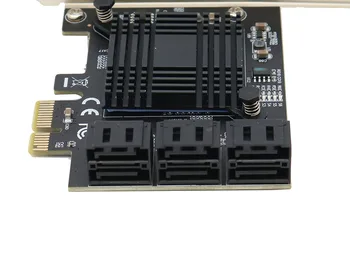 Chia Miniere 6 Porturi SATA 3 PCI Express Card de Expansiune PCI-E SATA Controller PCIE 1X SATA3 6Gb Adaptor Add Pe Carduri Pentru HDD SSD