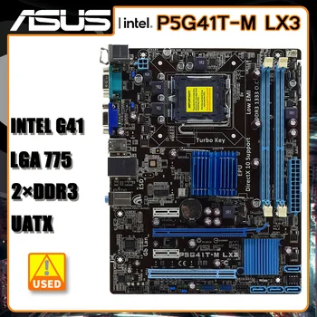 LGA 775 Asus P5G41T-M LX3 775 Placa de baza DDR3 8GB USB2.0 SATA II VGA ATX Intel G41 Placa de baza Pentru procesoare Celeron 450