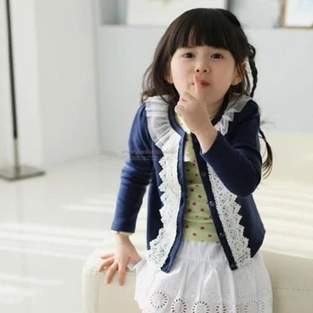 Baby Girl Haine pentru Copii Îmbrăcăminte de Primăvară-coreean Gât Rotund Vrac Strat Nou Model de Fete cu Maneca Lunga Tricouri B0720