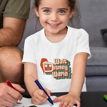 Walt Disney Mickey Imprimare Copii Haine Albe Fete Teuri Creativitatea Vinde Fierbinte Grafic 3-12 Ani Copilul Tricouri Y2K Stil