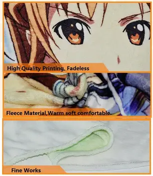 Anime Fleece Pătură Saezuru Tori wa Habatakanai Yashiro quilt covor moale lenjerie de pat accesorii 200x150cm
