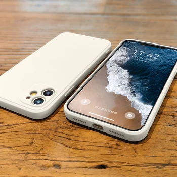 Lichid de Caz Pentru iPhone 12 Mini SE 2020 7 8 6 6S Plus de Caz Pentru iPhone 11 Pro XS Max XR X 12 Pro Acoperire Completă