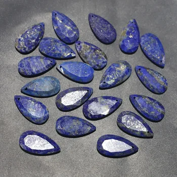 Piatra naturala Lapis Lazuli Fațete în Formă de Picătură de Apă Coliere Pandantive Liber Șirag de mărgele de Luare de Bijuterii DIY Bratari Accesorii 8Pcs