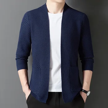 Clasa de Top 2022 Oameni Noi V Gât coreean Cardigan Brand Designer de Moda Tricot Grafic Cardigan Pulover Casual, Paltoane Jacheta