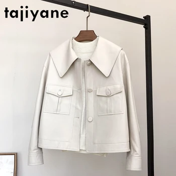 Tajiyane Din Piele Geaca De Femei De Primăvară 2021 Piele De Oaie Strat De Sex Feminin Coreeană Stil Jachete Chaqueta Cuero Mujer Pph4456