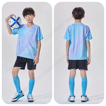 Fotbal jersey set de fotbal pentru copii uniforme personalizate tricouri de fotbal fotbal Fotbal pentru Copii Tricou Personalizat Personalizat Baiat de Fotbal Jersey